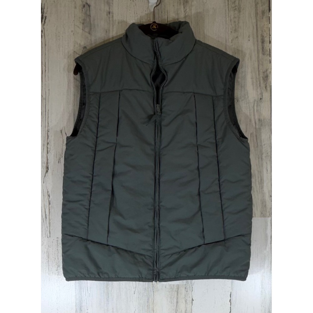 Banana Republic Performance Puffer Vest Small Olive Green Clay Gorpcore Outdoors